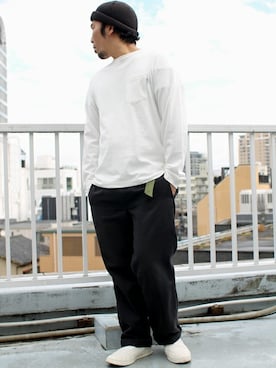 「DISCUS（ディスカス）のアイテム」を使った、中井　皓次さん（メンズ・166cm）の冬コーディネート