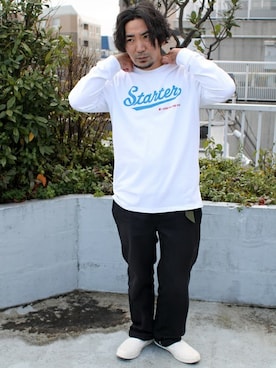 「STARTER（スターター）のアイテム」を使った、中井　皓次さん（メンズ・166cm）の冬コーディネート