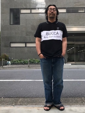 「BUCCA 44（ブッカフォーティーフォー）のアイテム」を使った、中井　皓次さん（メンズ・166cm）の夏コーディネート