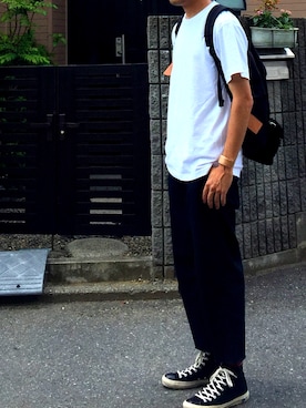 「Hender Scheme（エンダースキーマ）のアイテム（その他）」を使った、hiro_sawさん（メンズ・178cm）の夏コーディネート
