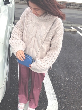 「archives e'pice（アルシーヴエピス）のアイテム」を使った、Yumaさん（レディース・154cm）の冬コーディネート
