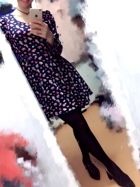 「La Chapelleのアイテム（ワンピース、その他）」を使った、チョコさん（レディース）の秋コーディネート