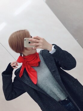 「Honeys（ハニーズ）のアイテム（ダウンジャケット/コート）」を使った、チョコさん（レディース・162cm）の秋コーディネート