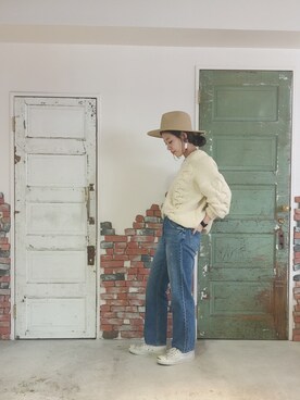 MAYA SAKAIさん（レディース・162cm）の冬コーディネート