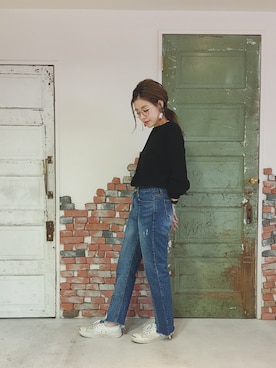 MAYA SAKAIさん(レディース・162cm)の冬コーディネート