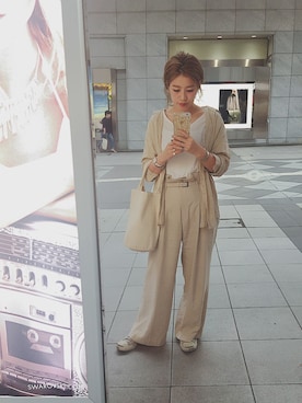 「アイテム（腕時計）」を使った、MAYA SAKAIさん（レディース・162cm）の夏コーディネート