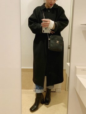 MAYA SAKAIさん（レディース・162cm）の冬コーディネート