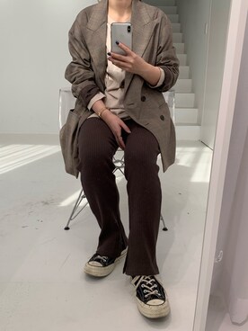 MAYA SAKAIさん（レディース・162cm）の春コーディネート