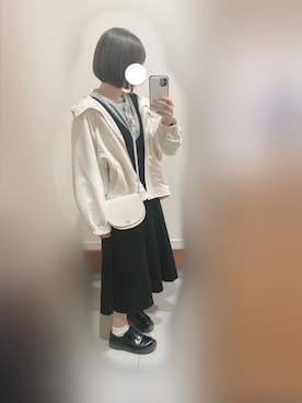「RAY CASSIN（レイカズン）のアイテム（マウンテンパーカー）」を使った、natsume.さん（レディース・154cm）の春コーディネート