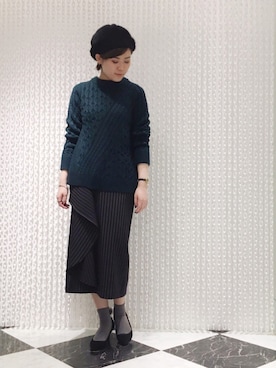 「OSMOSIS（オズモーシス）のアイテム」を使った、OSMOSIS天王寺ミオ店さん（レディース・163cm）の冬コーディネート