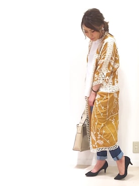 「ガウン」｜OSMOSIS天王寺ミオ店さん（レディース・155cm）の春コーディネート