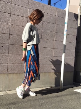 「アイテム（バングル/リストバンド）」を使った、OSMOSIS天王寺ミオ店さん（レディース・163cm）の春コーディネート