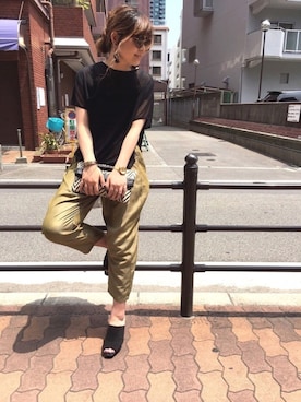 「KLASSE14（クラスフォーティーン）のアイテム」を使った、OSMOSIS天王寺ミオ店さん（レディース・167cm）の春コーディネート