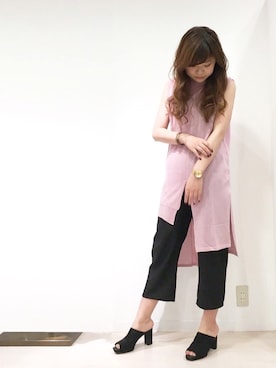 「KLASSE14（クラスフォーティーン）のアイテム」を使った、OSMOSIS天王寺ミオ店さん（レディース・167cm）の夏コーディネート