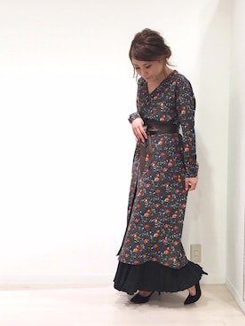 「サッシュベルト」｜「アイテム（その他アウター）」を使った、OSMOSIS天王寺ミオ店さん（レディース・155cm）の夏コーディネート
