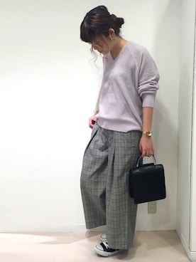 「KLASSE14（クラスフォーティーン）のアイテム」を使った、OSMOSIS天王寺ミオ店さん（レディース・167cm）の秋コーディネート