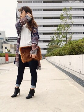 「ファークラッチ」｜「アイテム（ブーツ）」を使った、OSMOSIS天王寺ミオ店さん（レディース・167cm）の秋コーディネート