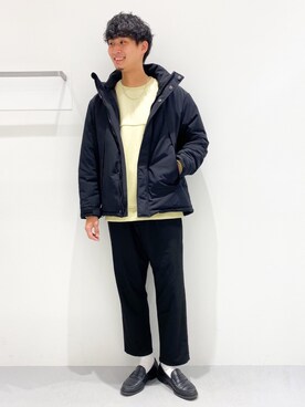 「LAKOLE（ラコレ）のアイテム（ダウンジャケット/コート）」を使った、Takuさん（メンズ・180cm）の冬コーディネート