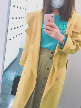 「Marblee（マー ブリー）のアイテム（ジャケット/アウター）」を使った、い  はさん（レディース・162cm）の春コーディネート