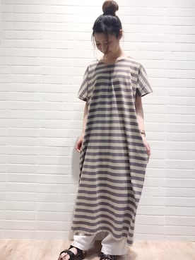 「部屋着」｜「アイテム（ワンピース/ドレス）」を使った、ayaka＊さん（レディース・158cm）の夏コーディネート