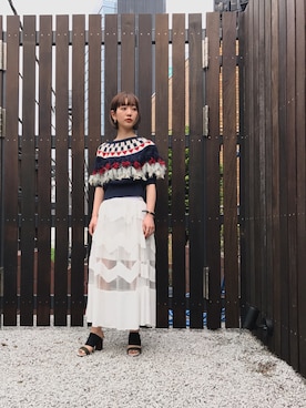 「アイテム（サンダル、グリーン系）」を使った、FURFUR ラフォーレ原宿店さん（レディース・156cm）の春コーディネート