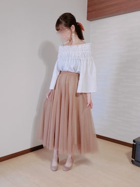 「vanitybeauty（バニティービューティー）のアイテム」を使った、ᴍoɴᴀさん（レディース・156cm）の夏コーディネート