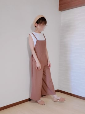 「MERCURYDUO（マーキュリーデュオ）のアイテム（帽子）」を使った、ᴍoɴᴀさん（レディース・156cm）の秋コーディネート
