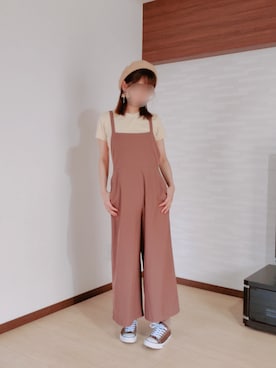 「MERCURYDUO（マーキュリーデュオ）のアイテム（帽子）」を使った、ᴍoɴᴀさん（レディース・156cm）の秋コーディネート