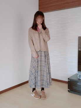 「MAJESTIC LEGON（マジェスティックレゴン）のアイテム（ライダースジャケット）」を使った、ᴍoɴᴀさん（レディース・156cm）の冬コーディネート