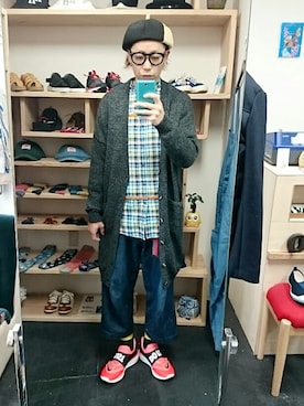 「PHATEE（ファッティー）のアイテム」を使った、yusuke さん（メンズ・170cm）の冬コーディネート