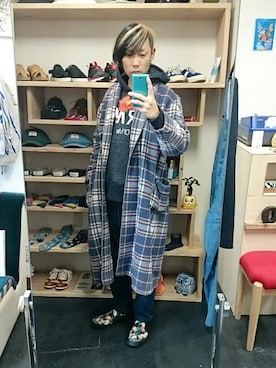 「INKKAS（インカス）のアイテム」を使った、yusuke さん（メンズ・170cm）の冬コーディネート