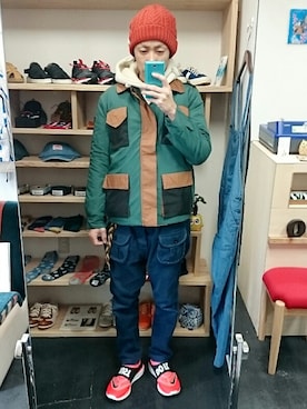 「NATAL DESIGN（ネイタルデザイン）のアイテム（パンツ）」を使った、yusuke さん（メンズ・170cm）の冬コーディネート