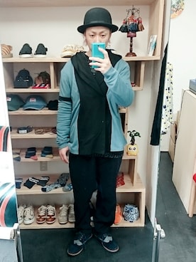 「アイテム（カーディガン/ボレロ、その他）」を使った、yusuke さん（メンズ・170cm）の冬コーディネート