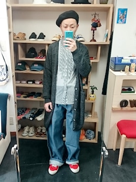 「STORES.jp（ストアーズドットジェーピー）のアイテム（シャツ/ブラウス）」を使った、yusuke さん（メンズ・170cm）の冬コーディネート