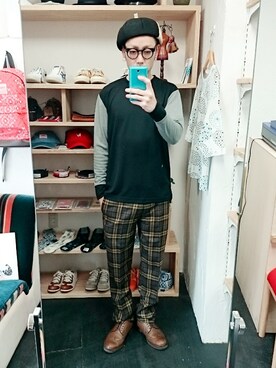 「LiSS（リス）のアイテム」を使った、yusuke さん（メンズ・170cm）の冬コーディネート