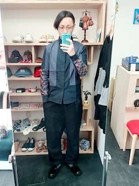 「STORES.jp（ストアーズドットジェーピー）のアイテム（シャツ/ブラウス）」を使った、yusuke さん（メンズ・170cm）の冬コーディネート