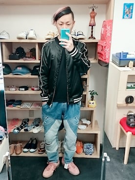 「アイテム（その他アウター）」を使った、yusuke さん（メンズ・170cm）の春コーディネート