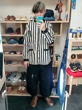 「masterkey（マスターキー）のアイテム（シャツ/ブラウス）」を使った、yusuke さん（メンズ・170cm）の春コーディネート