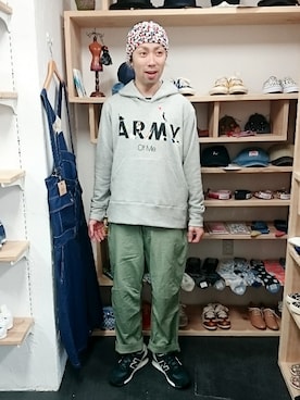 「アイテム（ヘアアクセサリー）」を使った、yusuke さん（メンズ・170cm）の春コーディネート