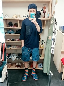 「アイテム（ヘアアクセサリー）」を使った、yusuke さん（メンズ・170cm）の春コーディネート