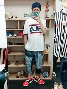 「アイテム（ヘアアクセサリー）」を使った、yusuke さん（メンズ・170cm）の春コーディネート