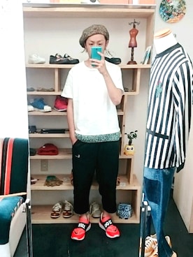 「VOO（ヴォー）のアイテム（帽子）」を使った、yusuke さん（メンズ・170cm）の春コーディネート