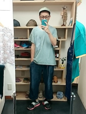 「masterkey（マスターキー）のアイテム（帽子）」を使った、yusuke さん（メンズ・170cm）の夏コーディネート