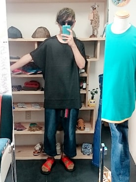 「PHATEE（ファッティー）のアイテム」を使った、yusuke さん（メンズ・170cm）の夏コーディネート