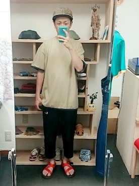 「masterkey（マスターキー）のアイテム（帽子）」を使った、yusuke さん（メンズ・170cm）の夏コーディネート