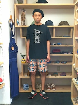 「STORES.jp（ストアーズドットジェーピー）のアイテム」を使った、yusuke さん（メンズ・170cm）の夏コーディネート