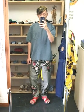 「Chaco（チャコ）のアイテム」を使った、yusuke さん（メンズ・170cm）の夏コーディネート