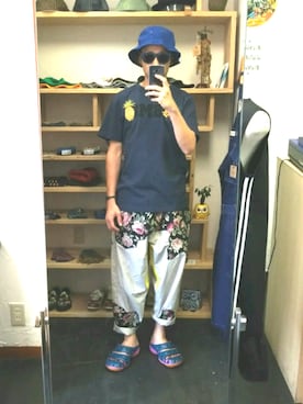 「PHATEE（ファッティー）のアイテム」を使った、yusuke さん（メンズ・170cm）の夏コーディネート