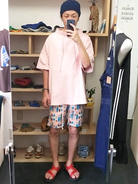 「アイテム（ヘアアクセサリー）」を使った、yusuke さん（メンズ・170cm）の夏コーディネート