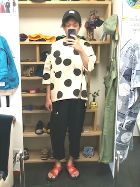 「STORES.jp（ストアーズドットジェーピー）のアイテム（シャツ/ブラウス）」を使った、yusuke さん（メンズ・170cm）の秋コーディネート